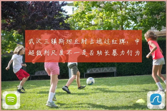 武汉三镇斯坦丘肘击逃过红牌,中超裁判尺度不一是否助长暴力行为?